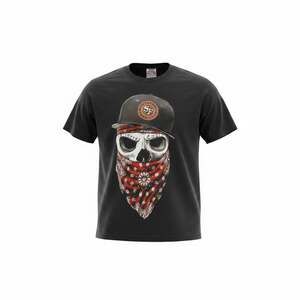 San Francisco 49ers Skull Bandana Graphic T-Shirt